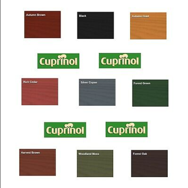 Cuprinol ducksback outlet colours